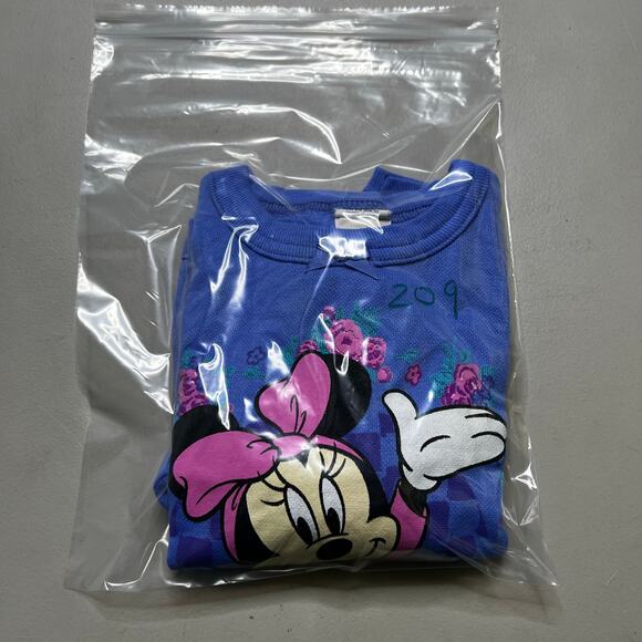 Vintage Disney Girls Mickey Minnie Mouse Size 4T-5T Sweatshirt Pullover Toddler - Picture 9 of 9